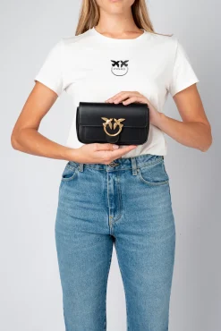 Sacs À Bandoulière|PINKO Love Bag Pocket Simply Noir-Vieil Or