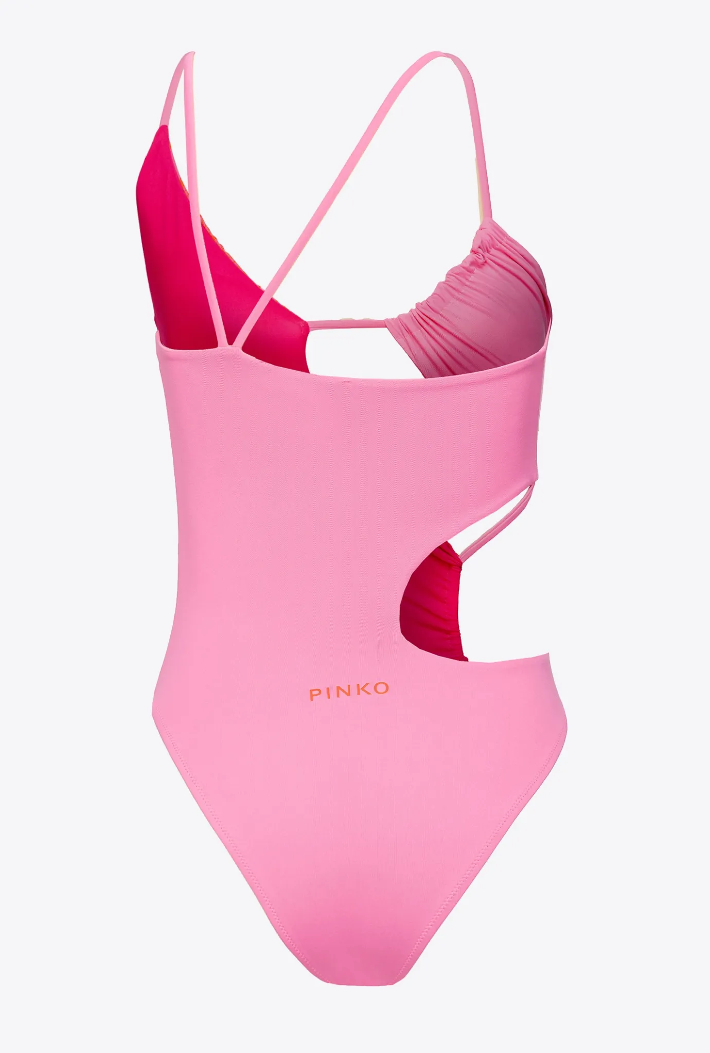 Maillots De Bain|PINKO Maillot De Bain Une Piece A Imprime Floral Multicolore Rose/Orange