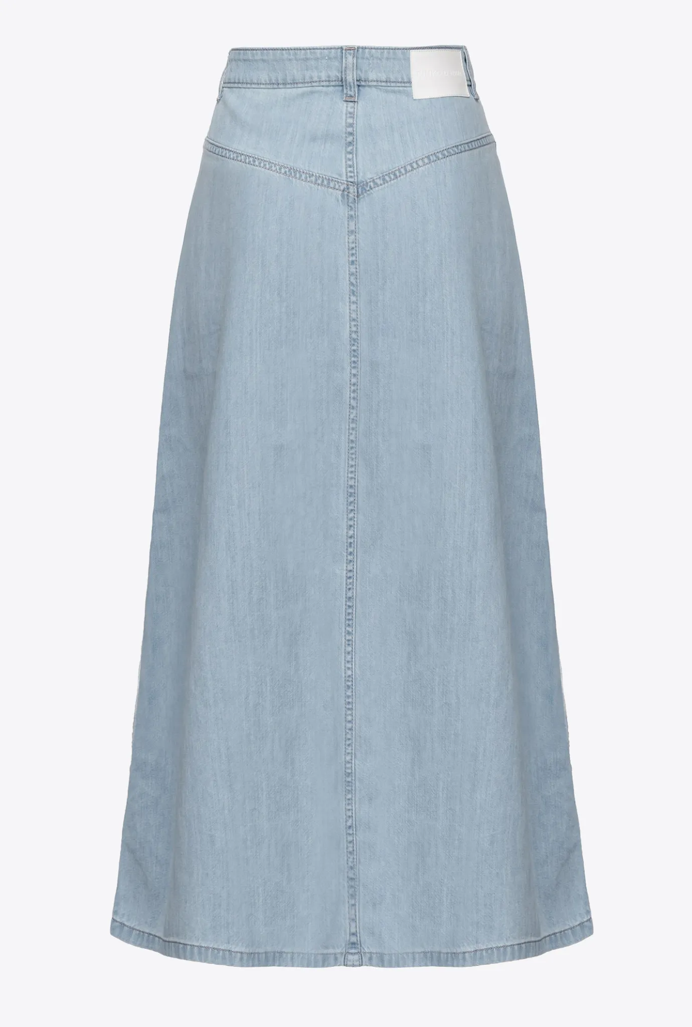 Jupes|PINKO Maxi Jupe En Denim Fluide Delavage Clair