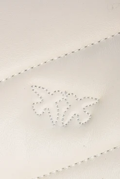 Sacs À Bandoulière|PINKO Medium Twins Bag Maxi Quilt Blanc+Blanc-Or Antique