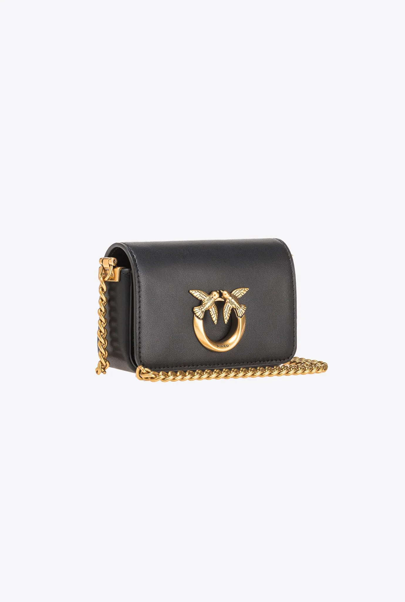 Micro Love Bag|PINKO Micro Love Bag Click Simply Noir-Vieil Or