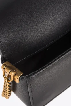 Micro Love Bag|PINKO Micro Love Bag Click Simply Noir-Vieil Or