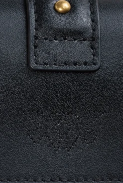 Sacs À Bandoulière|PINKO Micro Love Bag Icon Simply Noir-Vieil Or