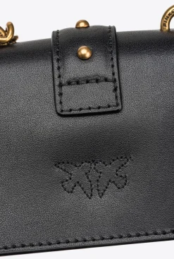 Sacs À Bandoulière|PINKO Micro Love Bag One Simply Noir-Vieil Or