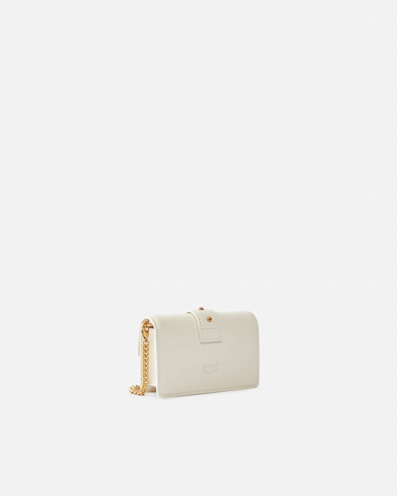 Sacs À Bandoulière|PINKO Micro Love Bag One Simply Blanc+Blanc-Or Antique