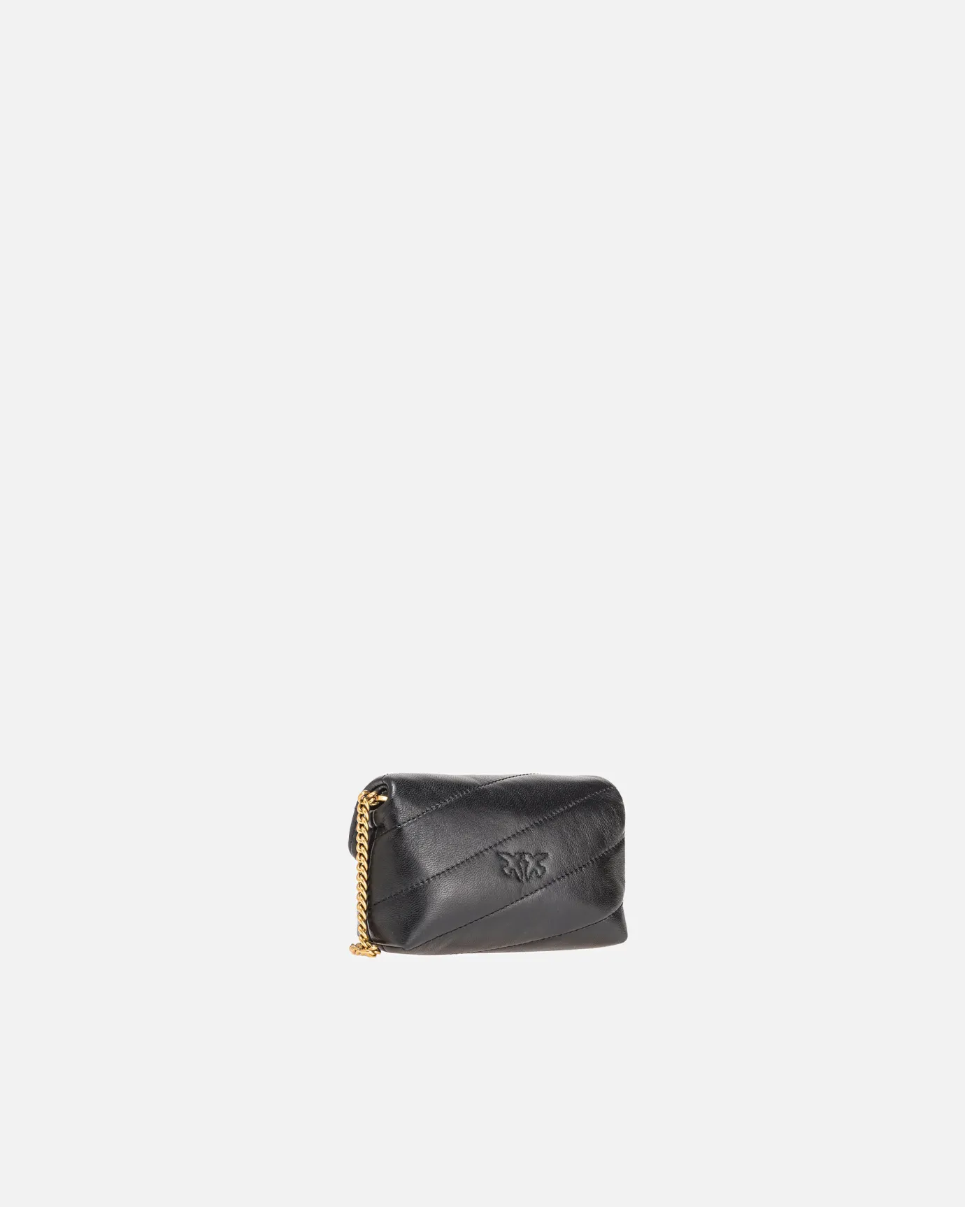 Micro Love Bag|PINKO Micro Love Bag Puff Noir-Vieil Or