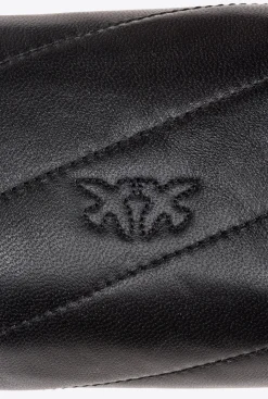 Micro Love Bag|PINKO Micro Love Bag Puff Noir-Vieil Or