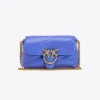 Sacs À Bandoulière|PINKO Micro Love Bag Puff Bleu Corse-Or Antique