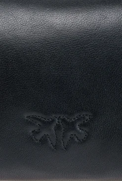 Sacs De Soirée|PINKO Micro Love Bag Puff Fancy Pins Noir-Vieil Argent