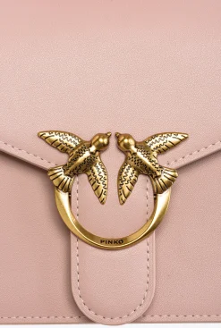 Sacs À Main|PINKO Mini Love Bag A Anse Superieure Simply Rose/Rose Poudre-Or Antique