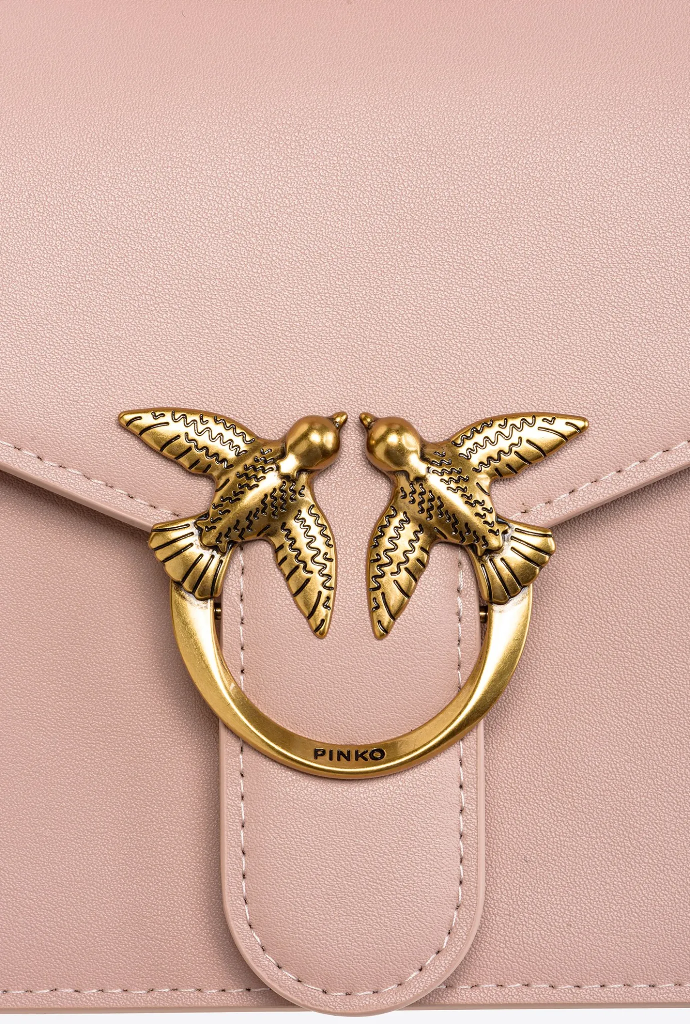 Sacs À Main|PINKO Mini Love Bag A Anse Superieure Simply Rose/Rose Poudre-Or Antique