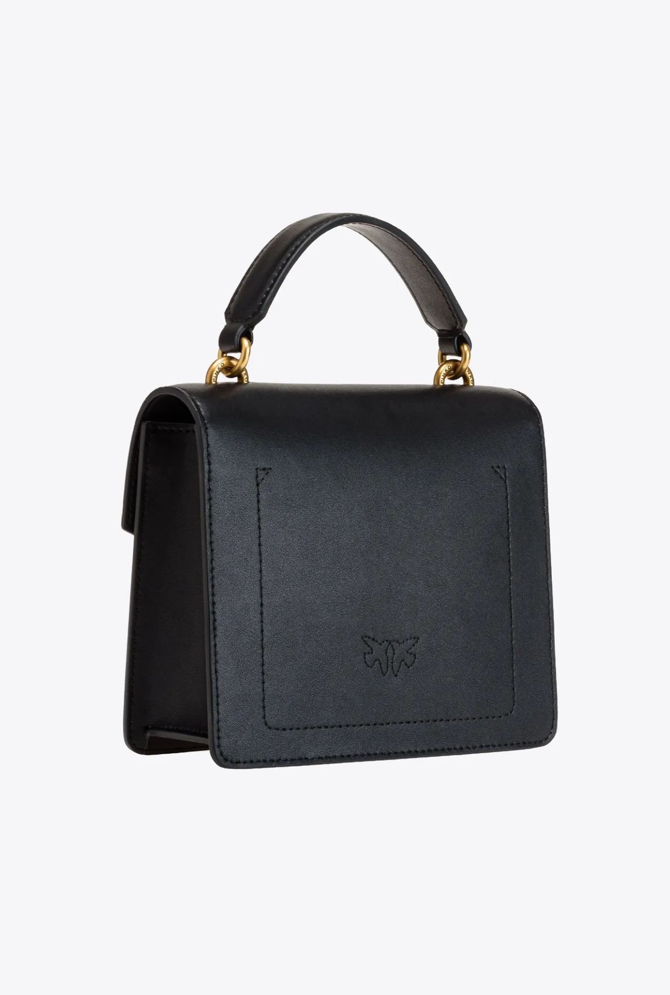 Sacs À Main|PINKO Mini Love Bag A Anse Superieure Simply Noir-Vieil Or