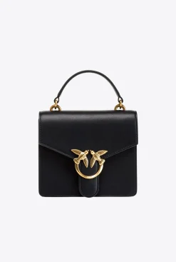 Sacs À Main|PINKO Mini Love Bag A Anse Superieure Simply Noir-Vieil Or