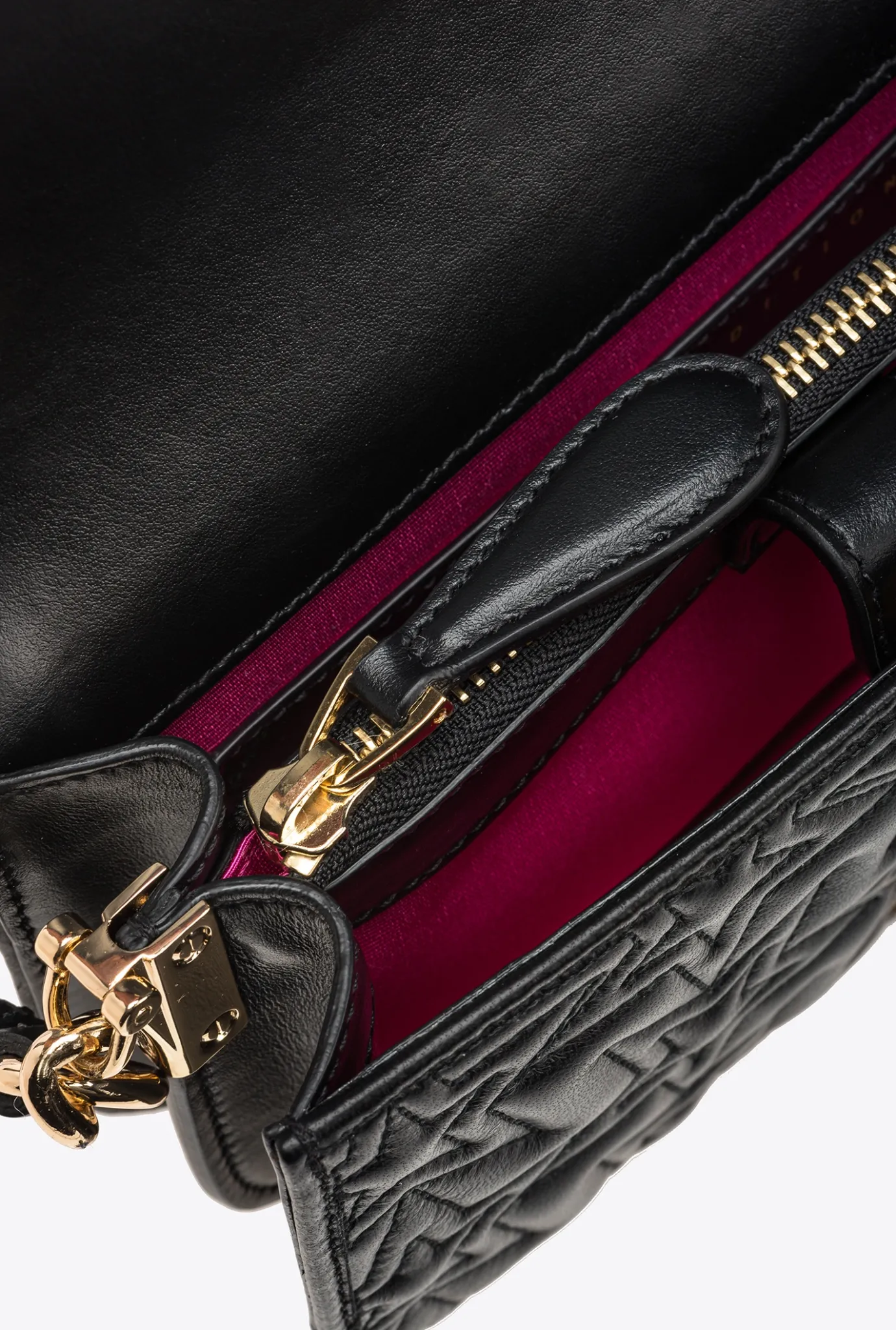 Sacs De Soirée|PINKO Mini Love Bag Bell Etoile Galleria Noir Limousine-Or Brillant