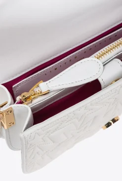 Sacs De Soirée|PINKO Mini Love Bag Bell Etoile Galleria Blanc Brill.-Or Brillant