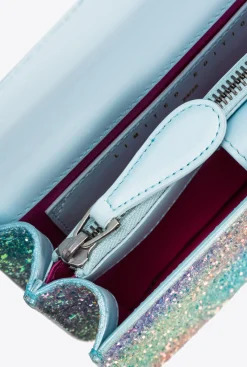 Sacs De Soirée|PINKO Mini Love Bag Bell Paillete Galleria Vert Multicolore-Vieil Argent
