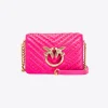 Sacs De Soirée|PINKO Mini Love Bag Click Chevron Studs Rose Pinko-Or Antique