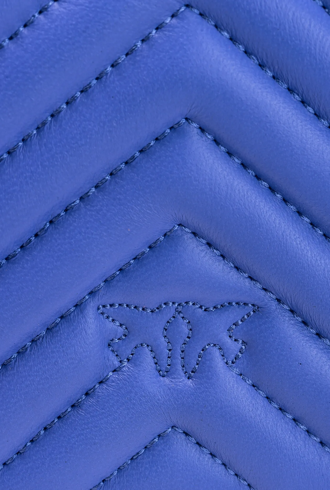 Sacs À Bandoulière|PINKO Mini Love Bag Click Chevron Bleu Corse-Or Antique