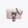 Sacs De Soirée|PINKO Mini Love Bag Click Etoile Galleria Rose Orchidee-Nickel Brillant