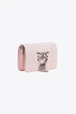 Sacs De Soirée|PINKO Mini Love Bag Click Etoile Galleria Rose Orchidee-Nickel Brillant