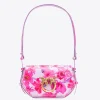 Sacs À Main|PINKO Mini Love Bag Click Exagon Fleurs Tropicales Lilas/Rose Clair/Fuchsia-Or Antique