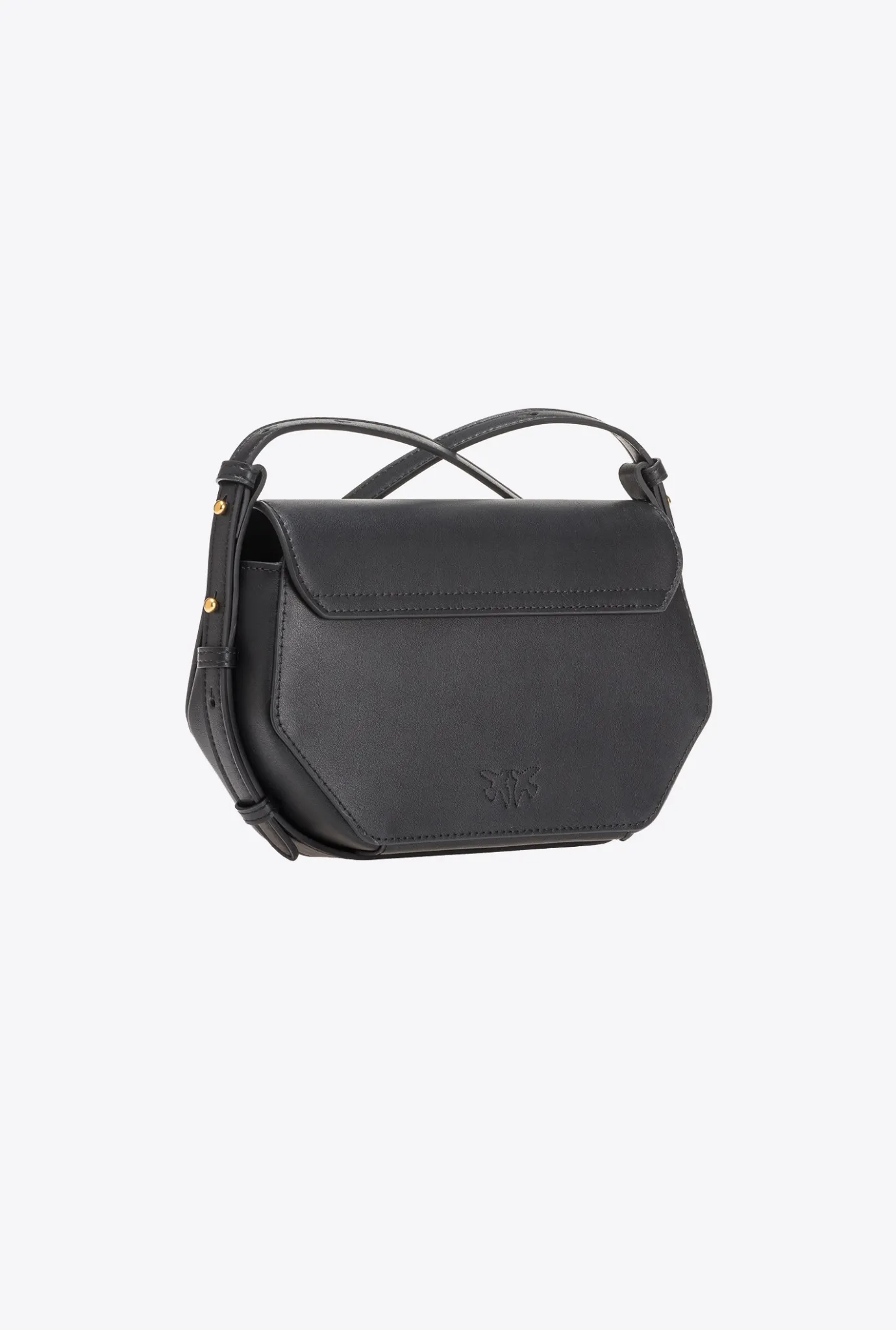 Sacs À Main|PINKO Mini Love Bag Click Exagon Simply Noir-Vieil Or