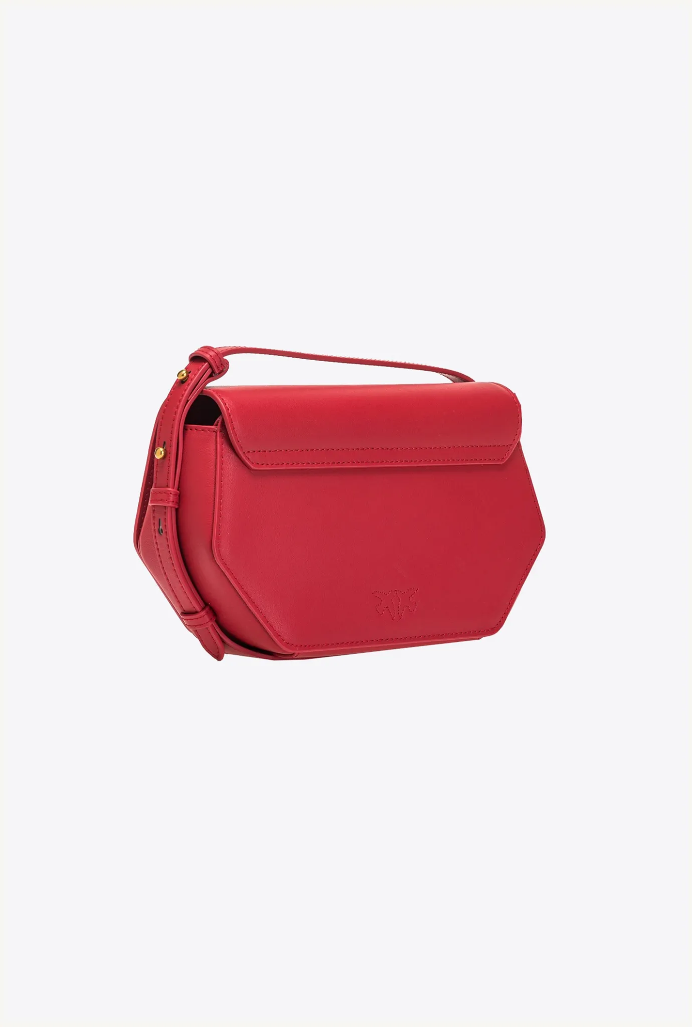 Sacs À Main|PINKO Mini Love Bag Click Exagon Simply Rouge Grenat-Or Antique