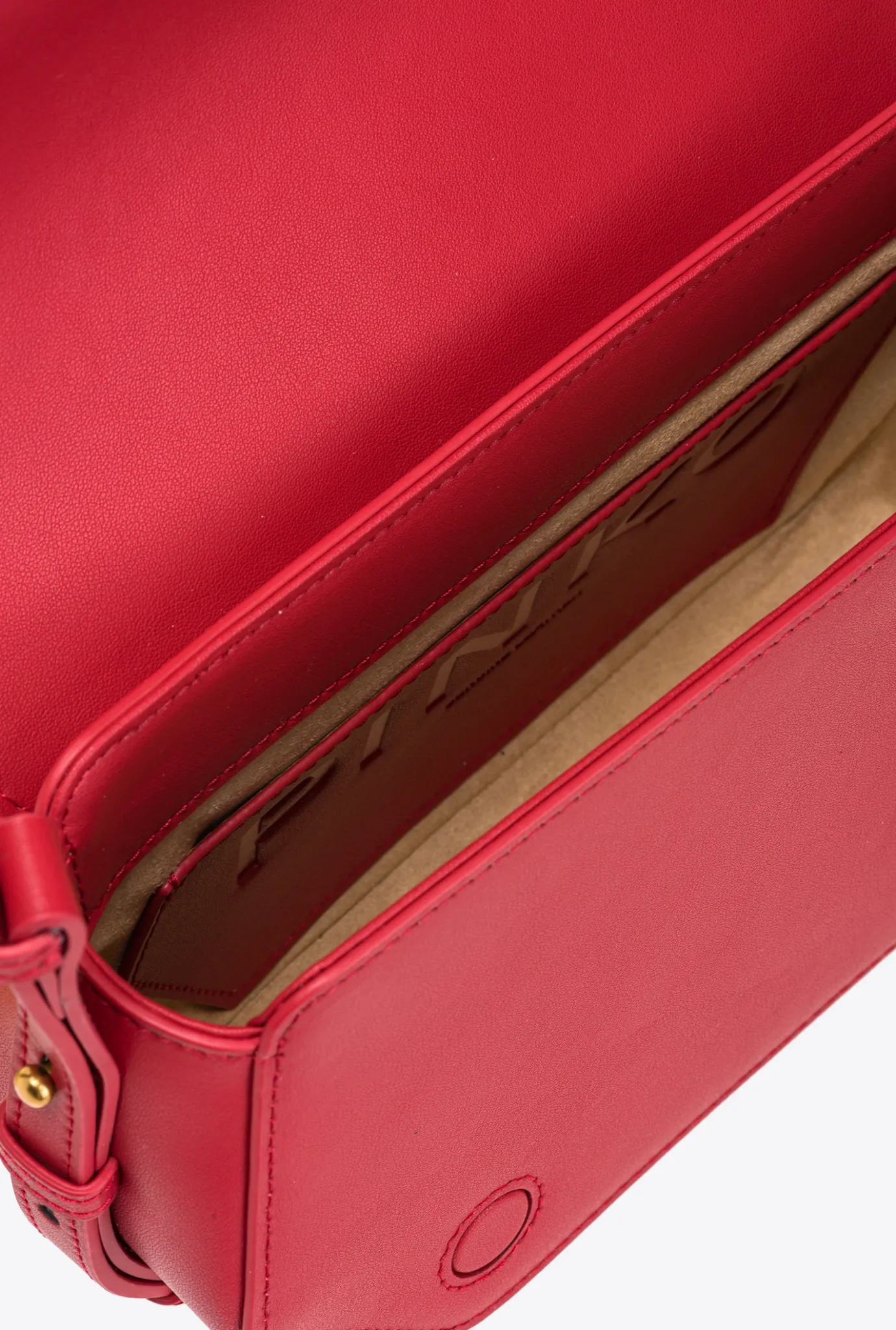 Sacs À Main|PINKO Mini Love Bag Click Exagon Simply Rouge Grenat-Or Antique
