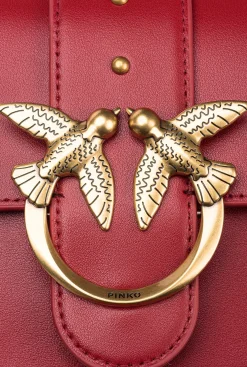 Sacs À Bandoulière|PINKO Mini Love Bag Icon Simply Rouge Rubis-Or Antique
