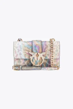 Sacs De Soirée|PINKO Mini Love Bag One En Reptile Multicolore Galleria Multicolore-Or Brillant