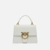 Sacs À Main|PINKO Mini Love Bag One Light Simply A Anse Superieure Blanc+Blanc-Or Antique
