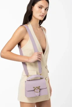 Sacs À Main|PINKO Mini Love Bag One Light Simply A Anse Superieure Iris-Or Antique