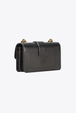 Sacs À Bandoulière|PINKO Mini Love Bag One Painted Studs Noir-Vieil Or