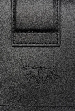 Sacs À Bandoulière|PINKO Mini Love Bag One Painted Studs Noir-Vieil Or