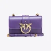 Sacs À Bandoulière|PINKO Mini Love Bag One Simply Violet Frangipanier-Or Antique