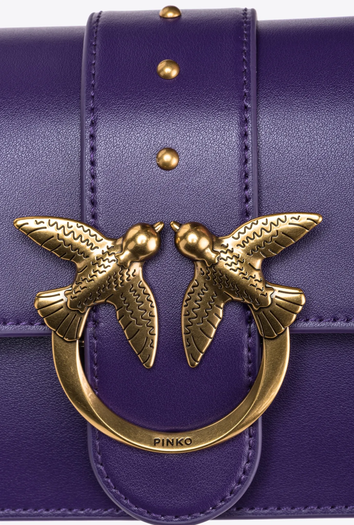 Sacs À Bandoulière|PINKO Mini Love Bag One Simply Violet Frangipanier-Or Antique