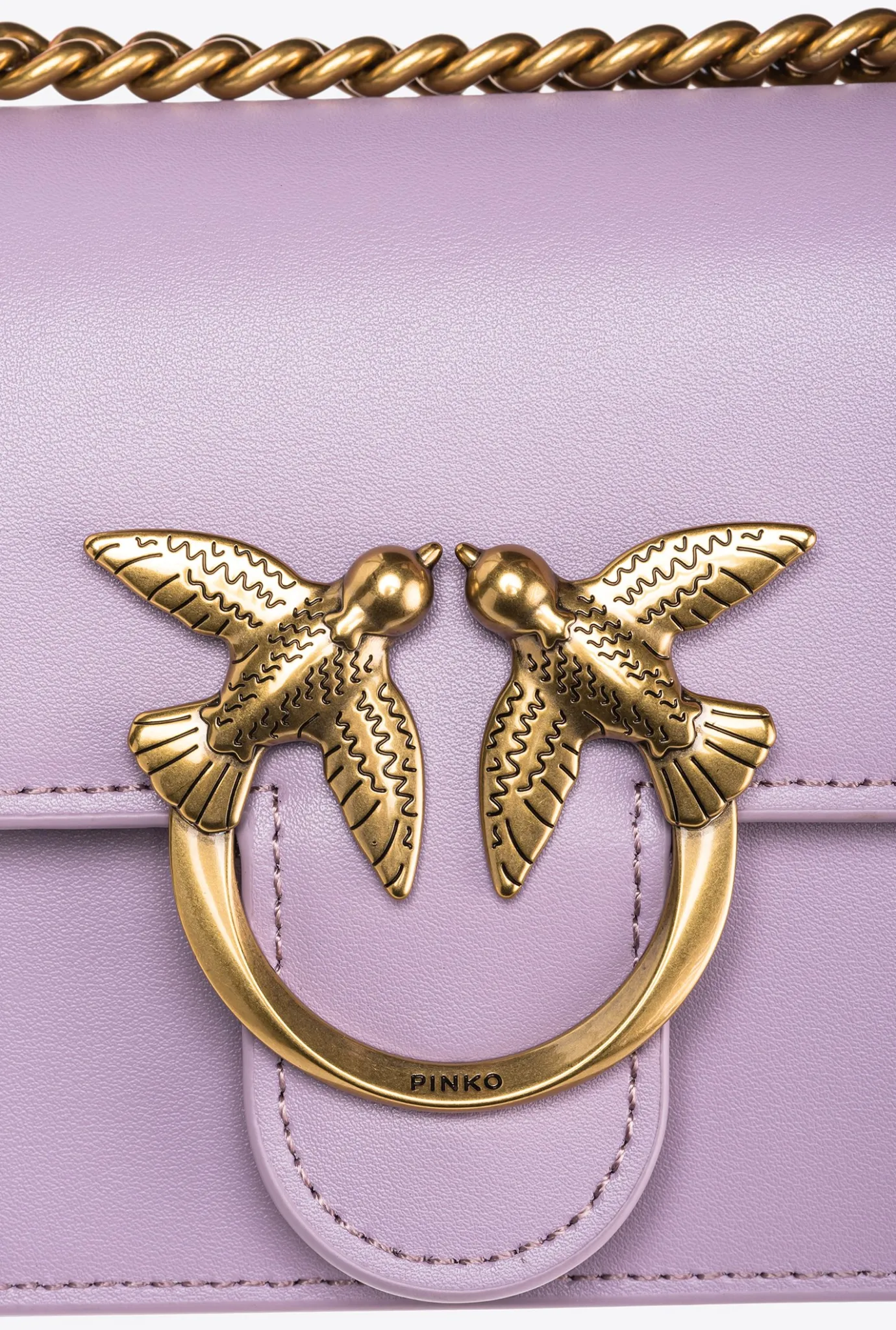 Sacs Portés Épaule|PINKO Mini Love Bag One Simply Iris-Or Antique