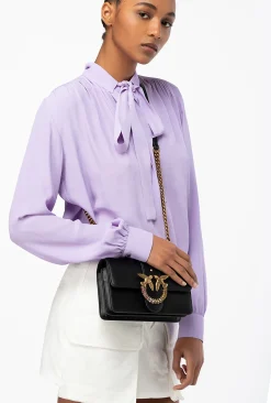 Sacs De Soirée|PINKO Mini Love Bag One Simply Jewel Noir-Vieil Or