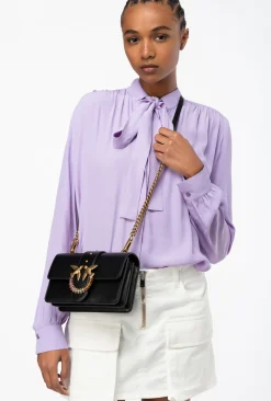 Sacs De Soirée|PINKO Mini Love Bag One Simply Jewel Noir-Vieil Or