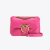 Sacs Portés Épaule|PINKO Mini Love Bag Puff Maxi Quilt Fuchsia-Or Antique