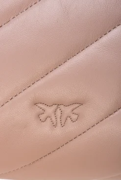 Sacs Portés Épaule|PINKO Mini Love Bag Puff Maxi Quilt Rose/Rose Poudre-Or Antique