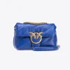 Sacs À Bandoulière|PINKO Mini Love Bag Puff Maxi Quilt Bleu Clematite-Or Antique