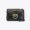 Sacs Portés Épaule|PINKO Mini Love Bag Puff Maxi Quilt Noir-Vieil Or