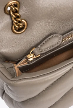 Sacs Portés Épaule|PINKO Mini Love Bag Puff Maxi Quilt Sable-Or Antique