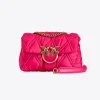 Sacs Portés Épaule|PINKO Mini Love Bag Puff Rhombus Rose Pinko-Or Antique