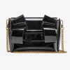 Sacs De Soirée|PINKO Mini Pochette Aika Effet Miroir Noir-Vieil Or