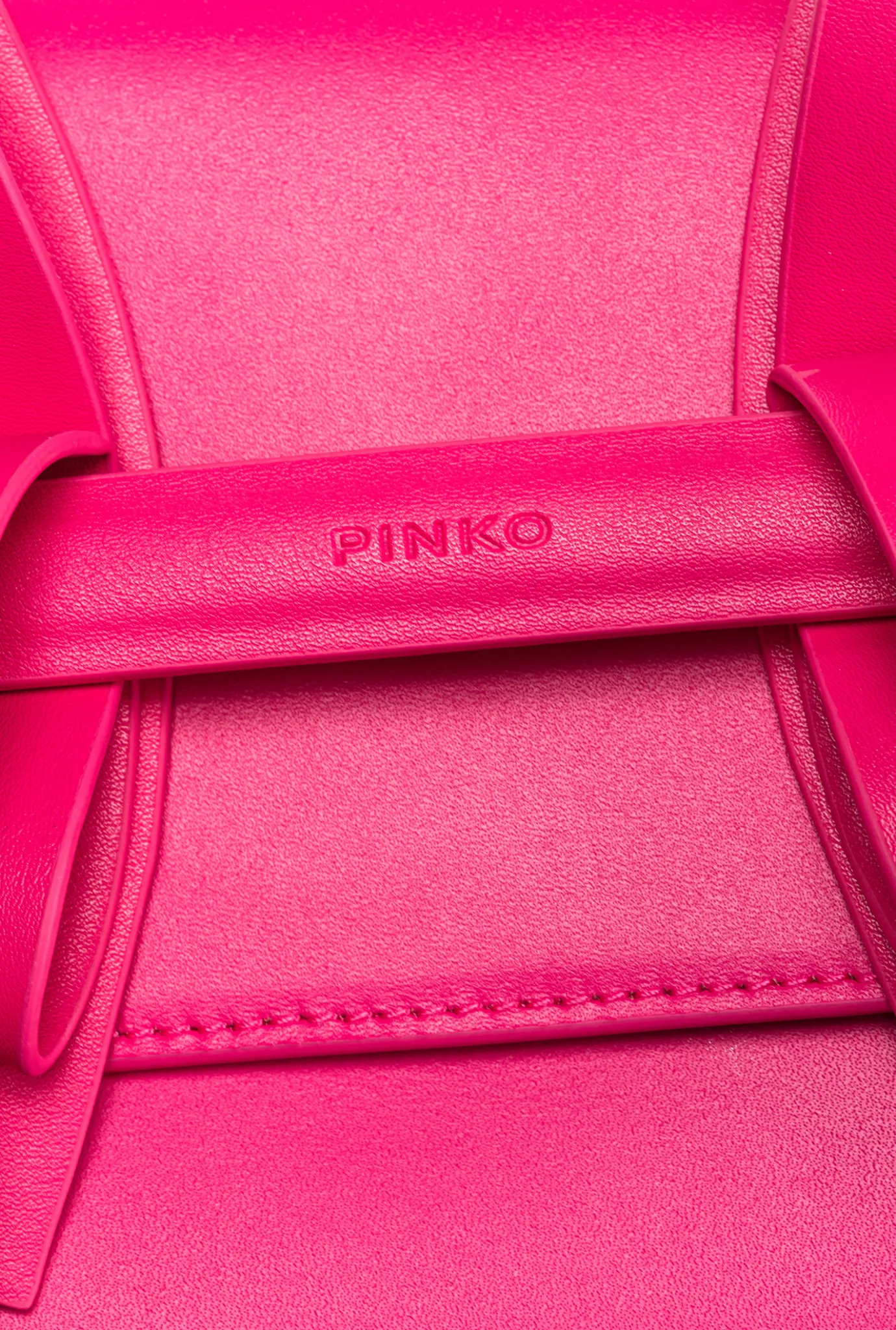 Pochettes|PINKO Mini Pochette Aika En Cuir Rose Pinko-Or Antique