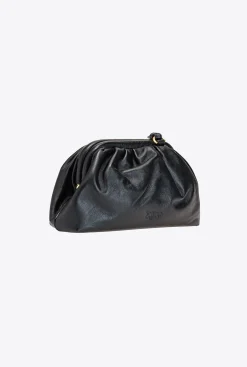 Pochettes|PINKO Mini Pochette Chain Color Block Noir Limousine Color Block