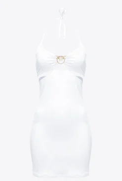 Maillots De Bain|PINKO Mini-Robe A Boucle Love Birds Blanc Brill.