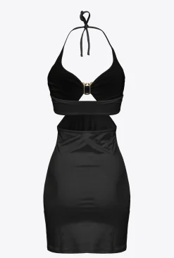 Maillots De Bain|PINKO Mini-Robe A Boucle Love Birds Noir Limousine